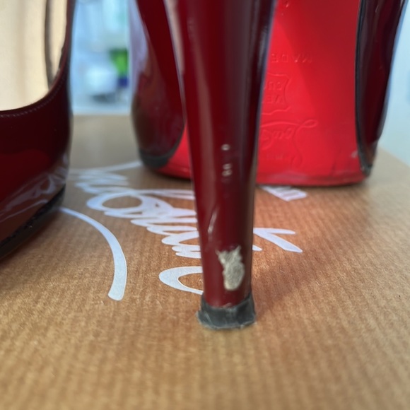 Burgundy Louboutin pumps AUTHENTIC - Picture 7 of 8